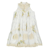 Petite Amalie Spring Meadow Print Voile Sleeveless Dress