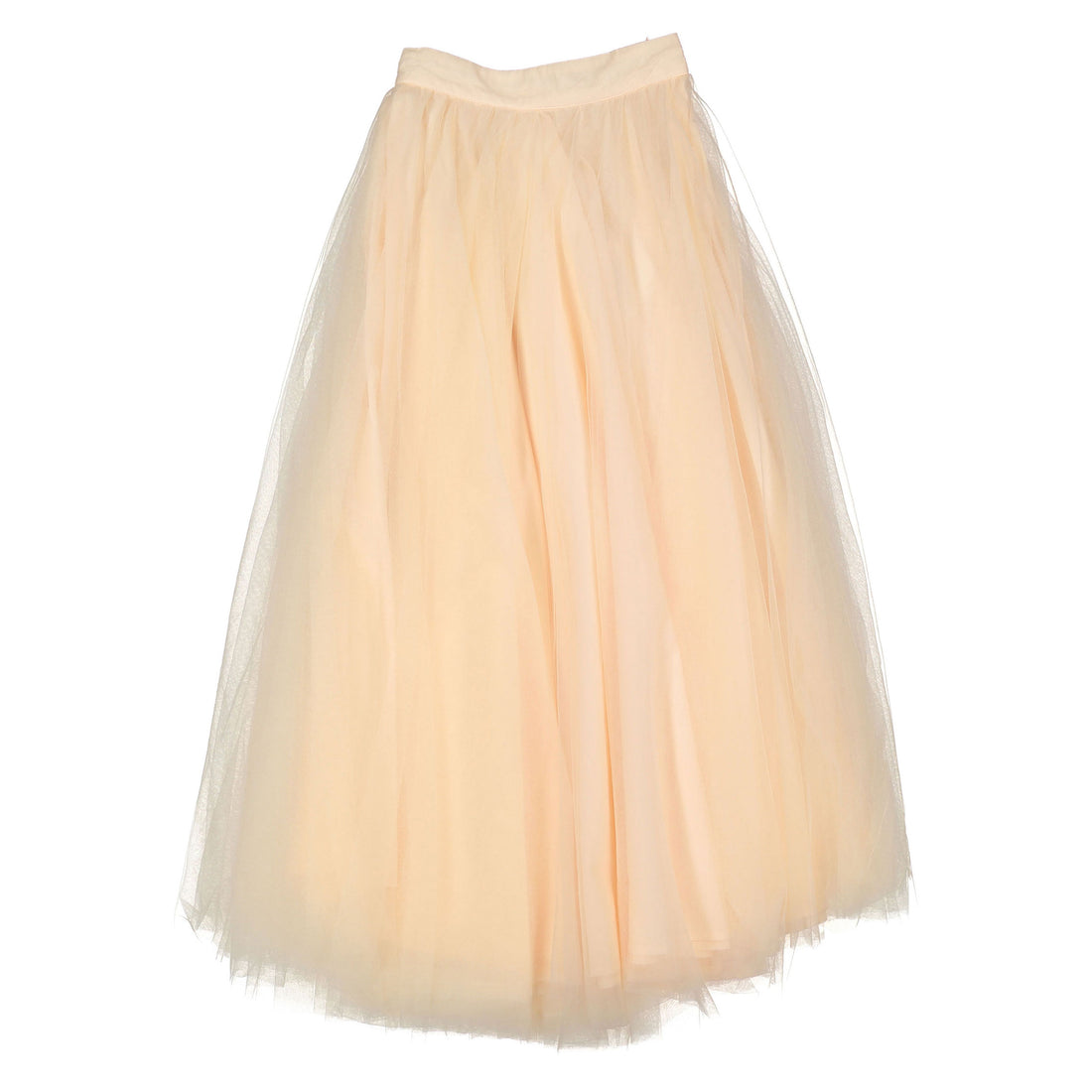 Petite Gold Ice Pink Summer Bouquet Linen Skirt