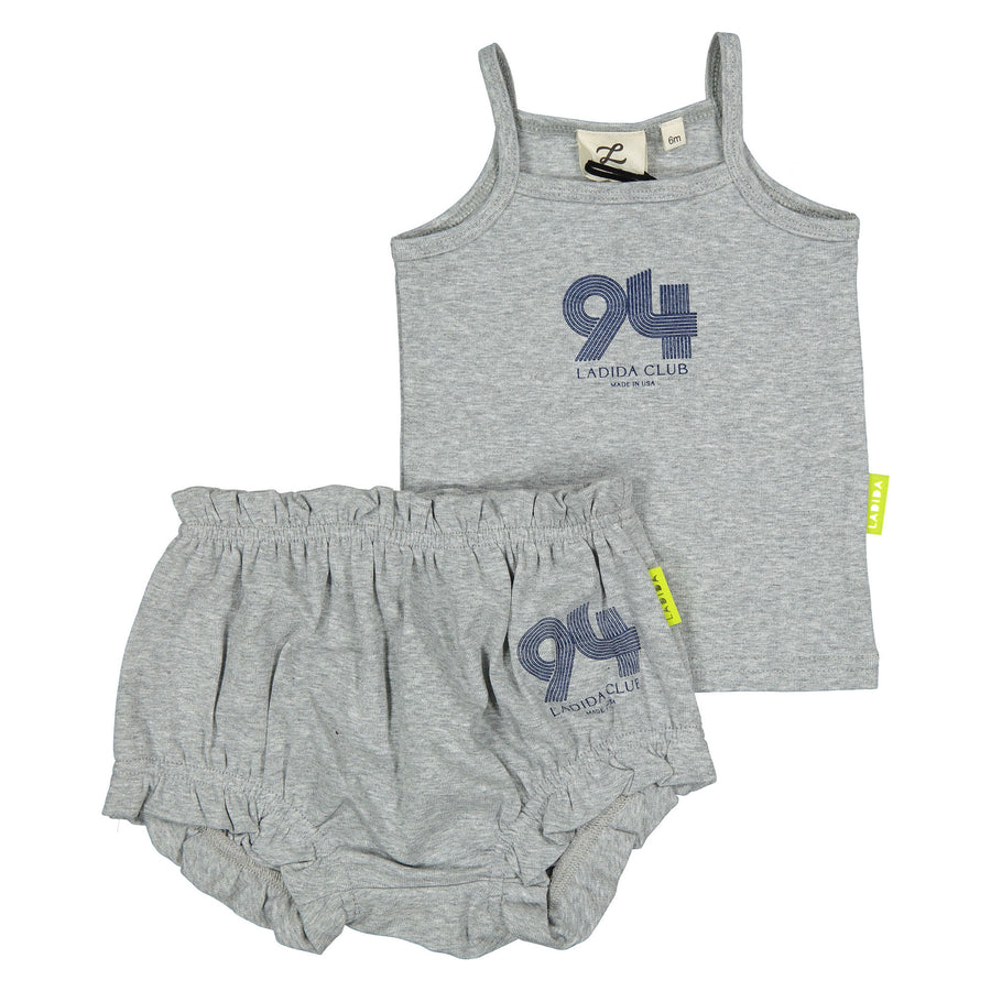 L by Ladida Heather Grey 94 Bloomer Set