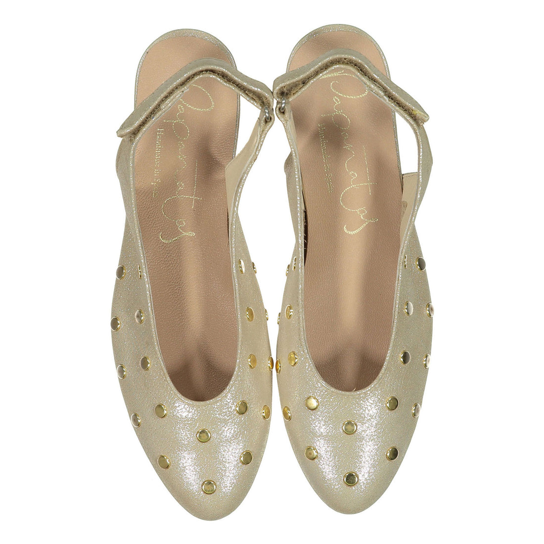 Papanatas Gold Open Back Flat