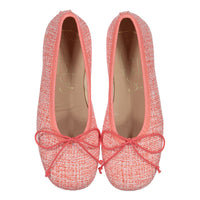 Papanatas Coral Tweed Soft Ballet Flat