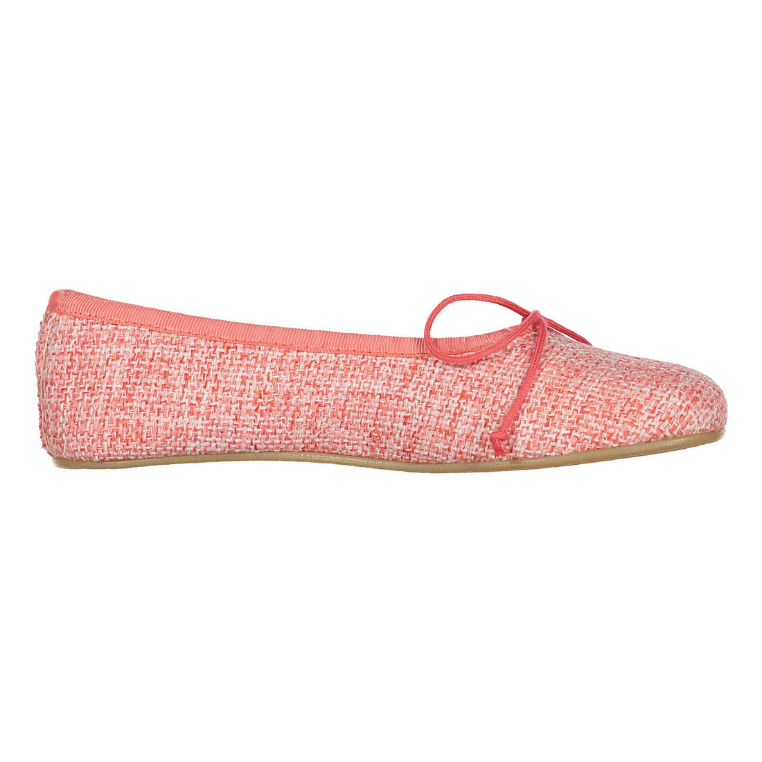 Papanatas Coral Tweed Soft Ballet Flat