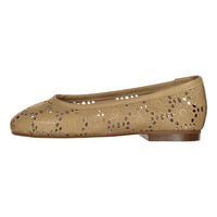 Papanatas Cappuccino Crochet Ballet Flat