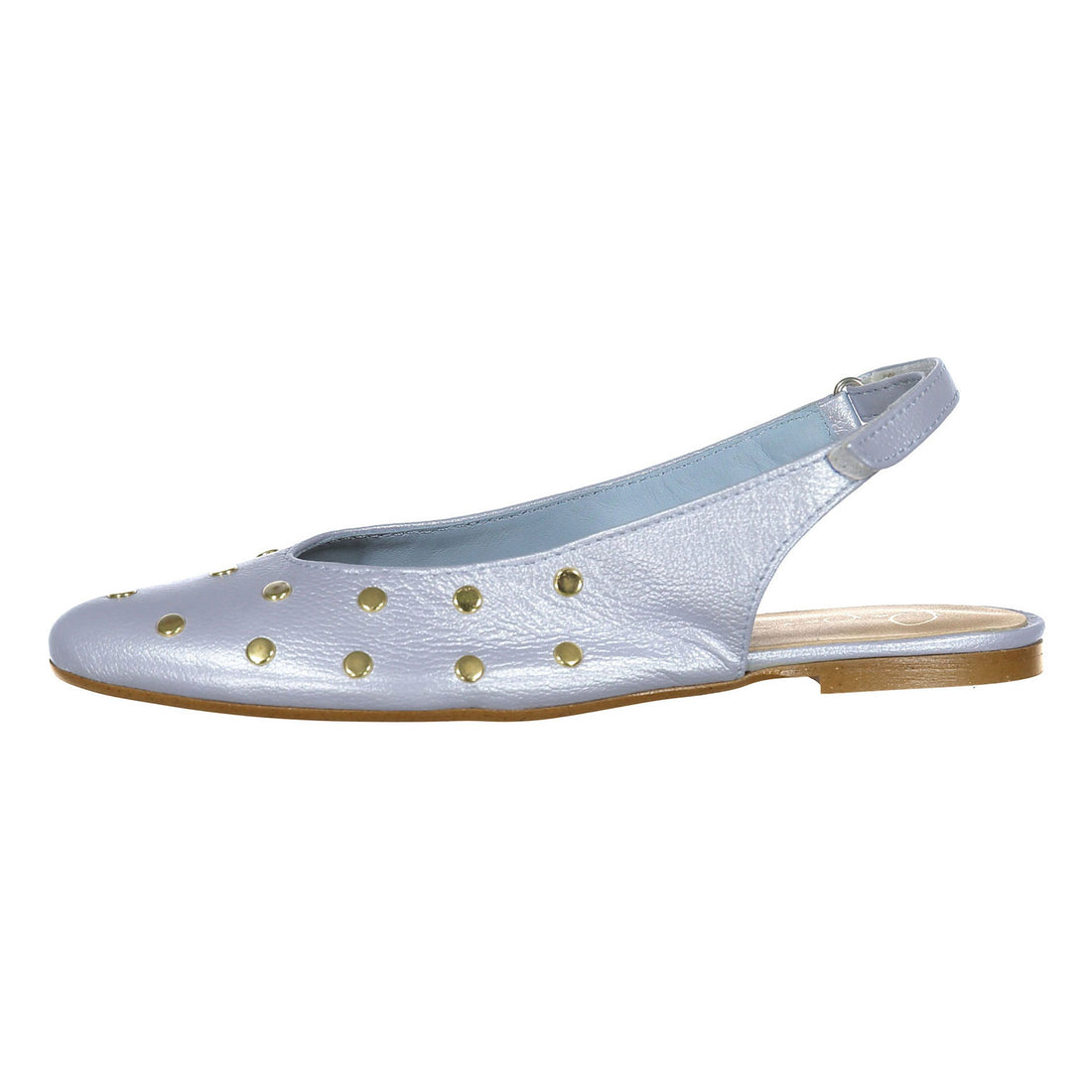 Papanatas Light Blue Open Back Flat