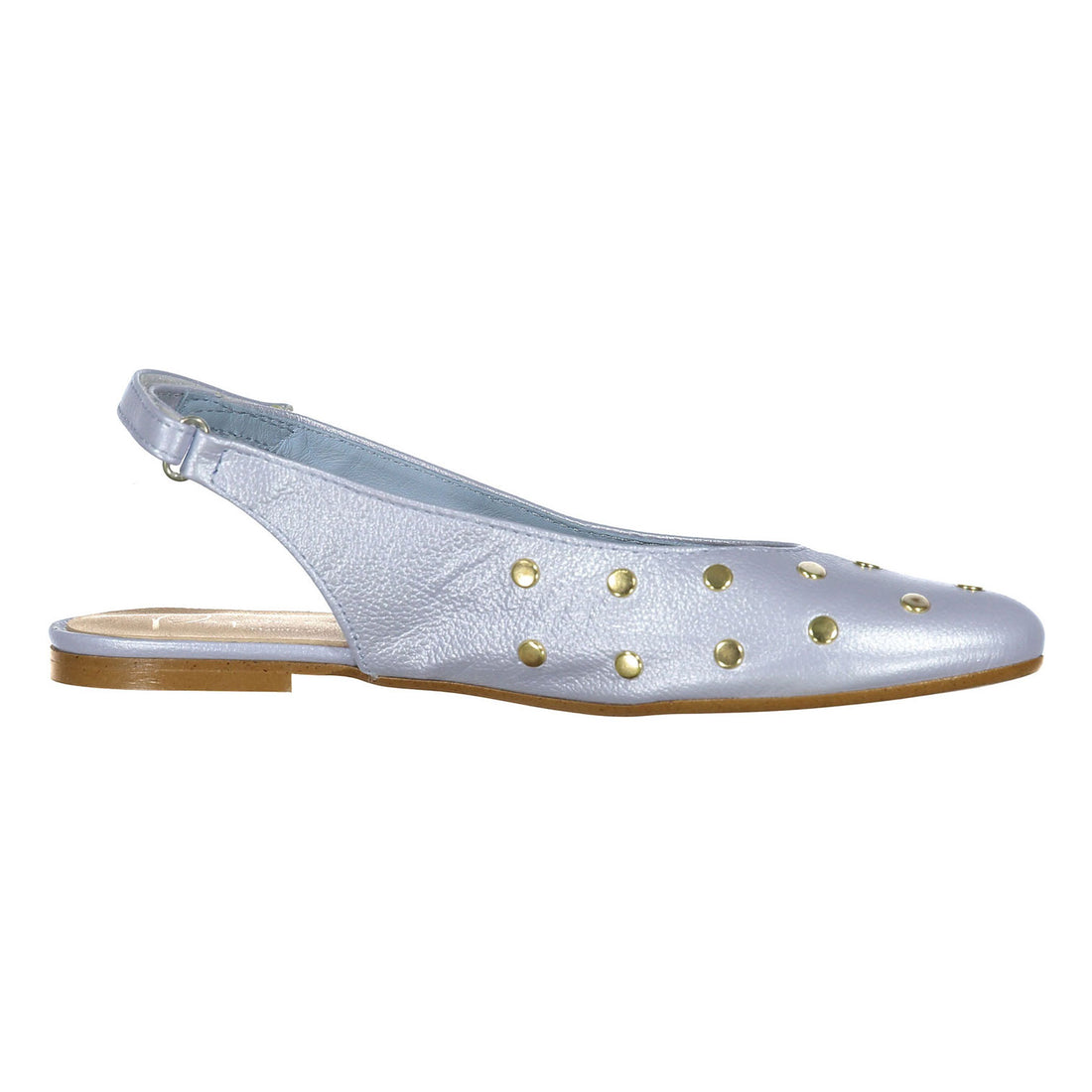 Papanatas Light Blue Open Back Flat