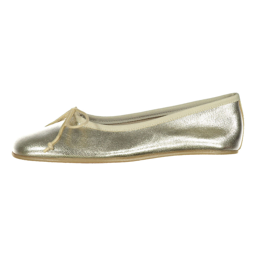 Papanatas Metallic Gold Soft Ballet Flat