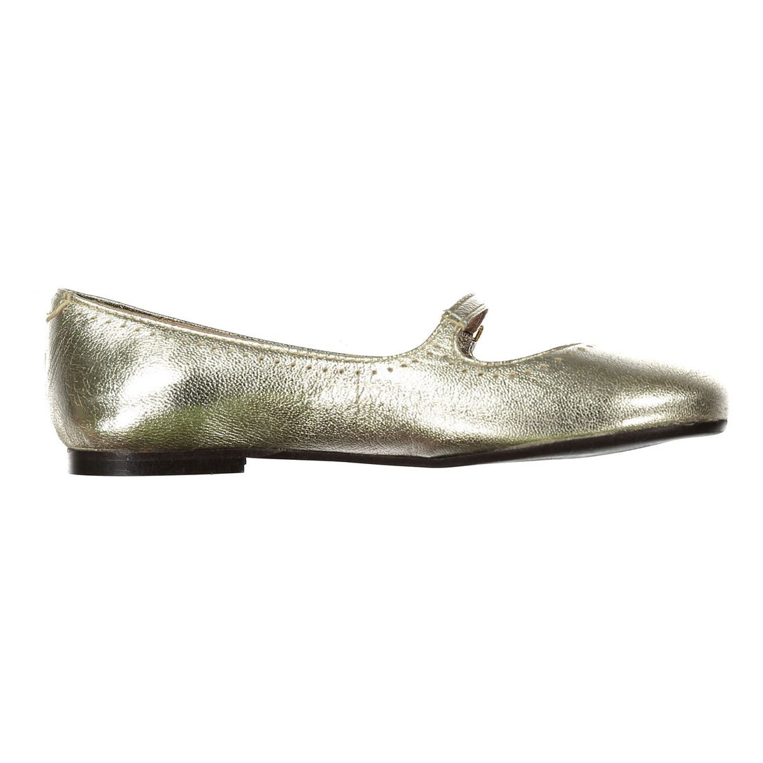 Papanatas Gold Metallic Low Cut Mary Janes