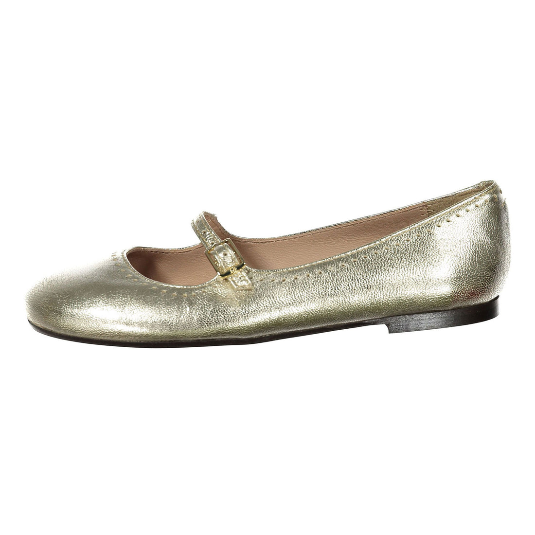 Papanatas Gold Metallic Low Cut Mary Janes