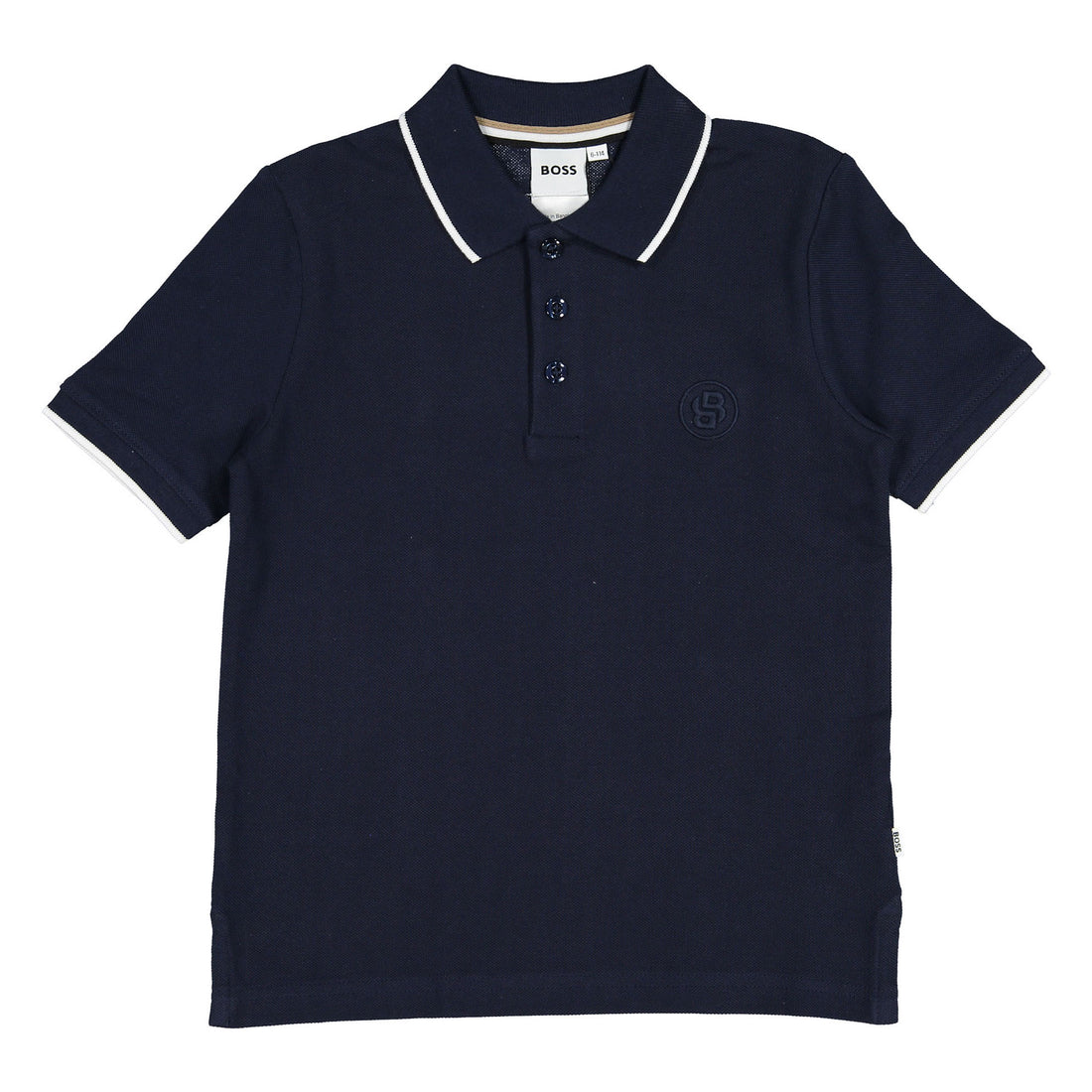 Hugo Boss Navy Double B Embroidery Polo