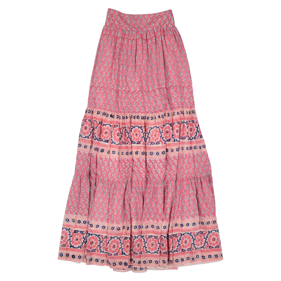 Bell Pink/Navy Print Annabelle Maxi Skirt