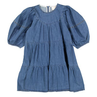 Steph Mid Wash Chambray Smock Dress