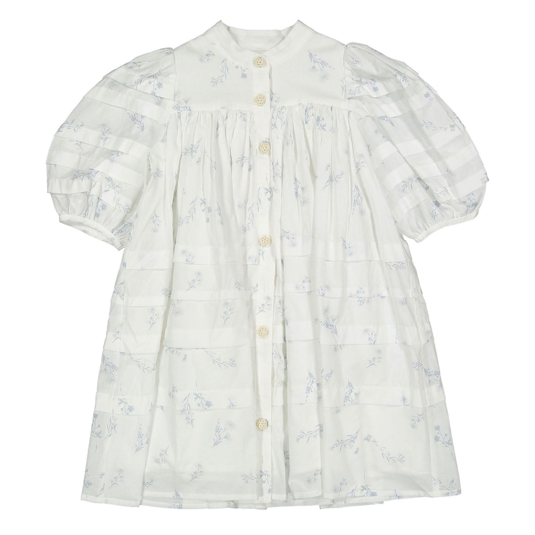 Steph Blue Ditsy Voile Dress