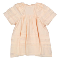 Steph Shell Pink Pleat Smock Voile Dress