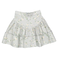 Steph Cream Bud Denim Skirt