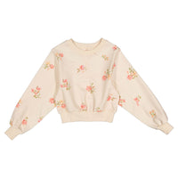 Steph Petit Rose Long Sleeve Sweat Top