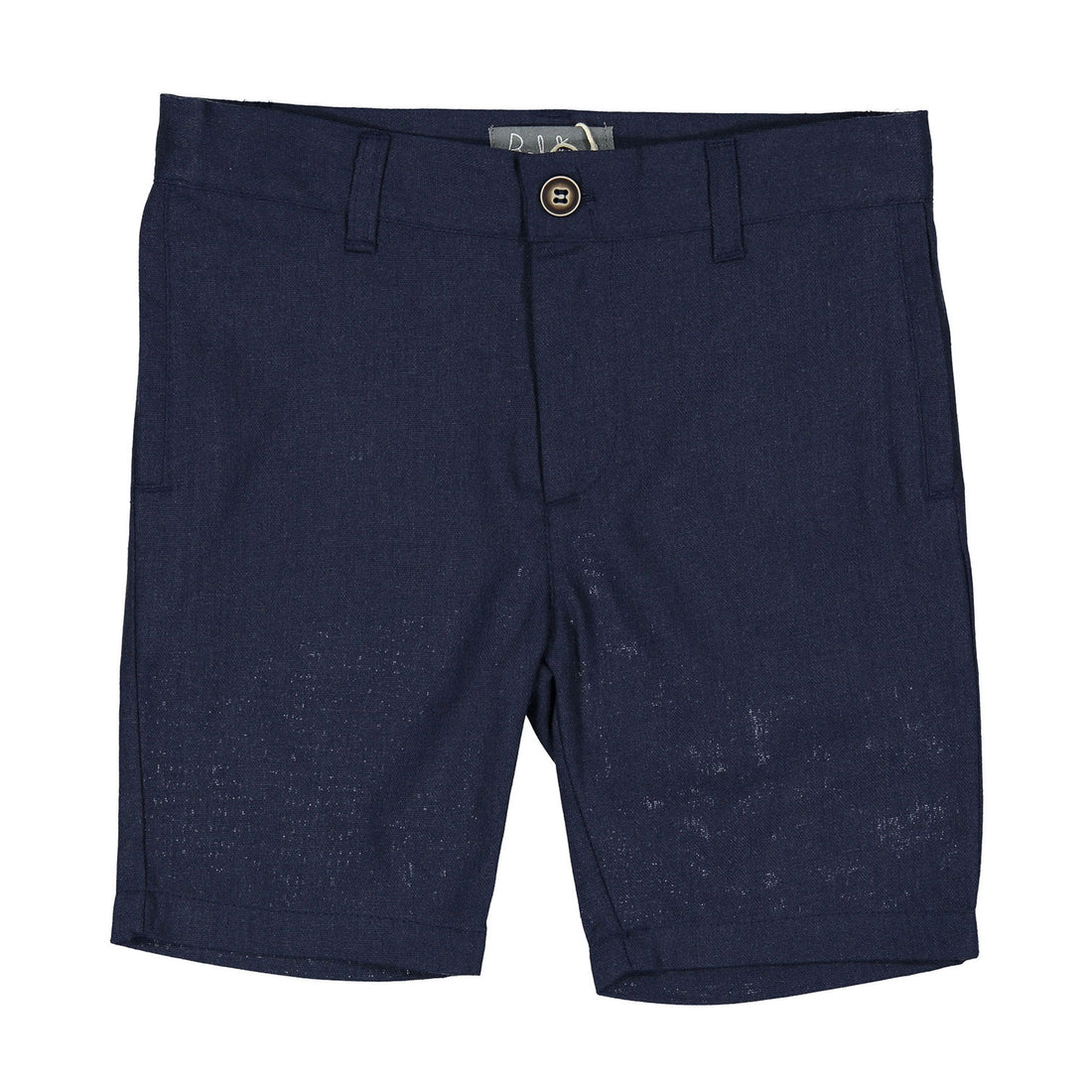 Belati Navy Linen Bermudas