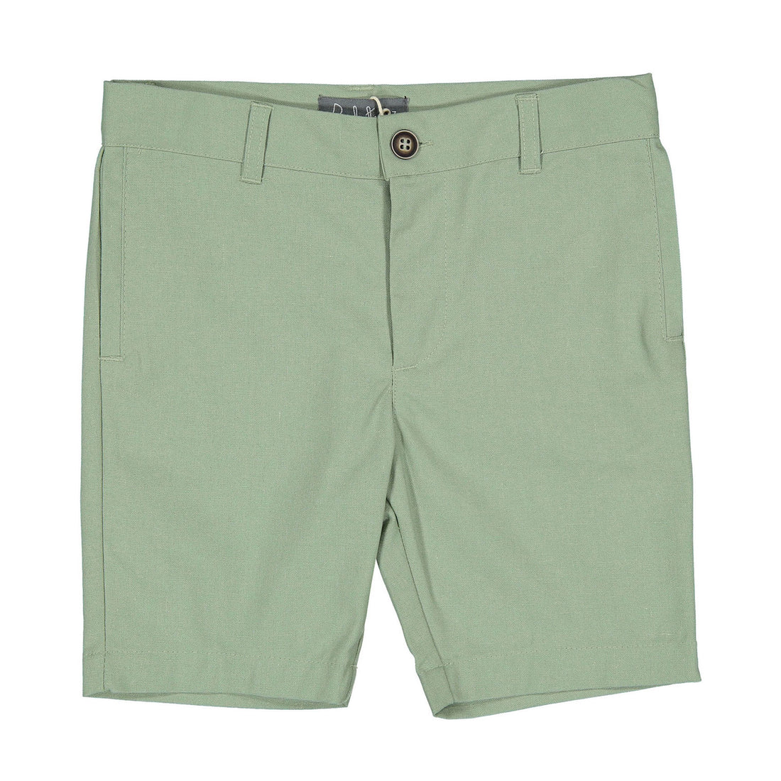 Belati Green Linen Bermudas