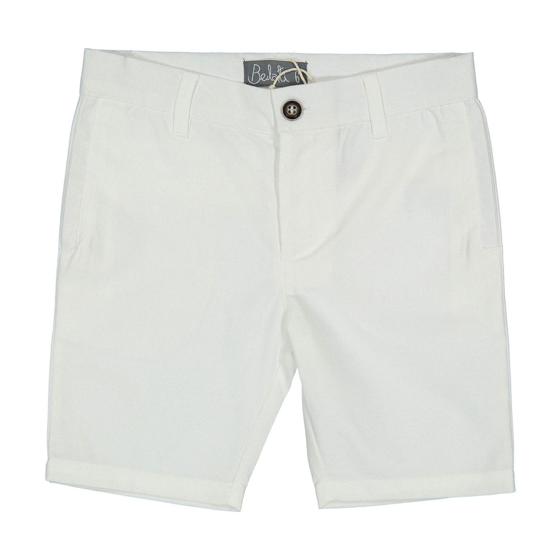 Belati Ivory Linen Bermudas