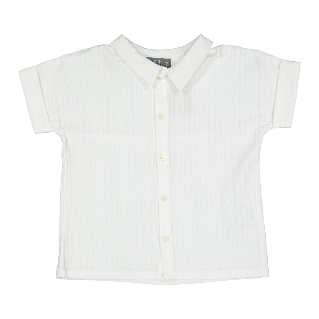 Belati White Boxy Collared Shirt