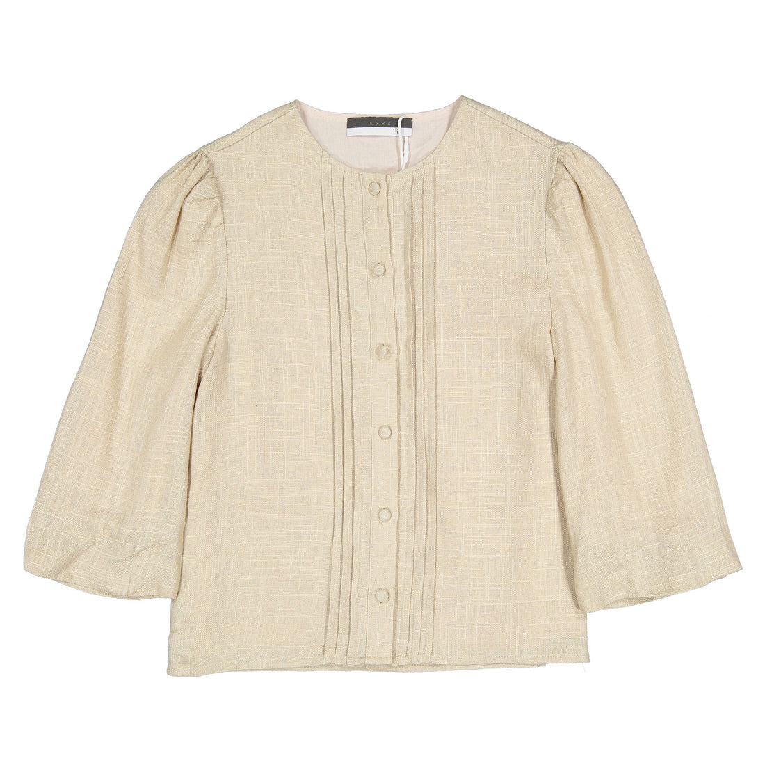 ROWE Beige Linen Blouse