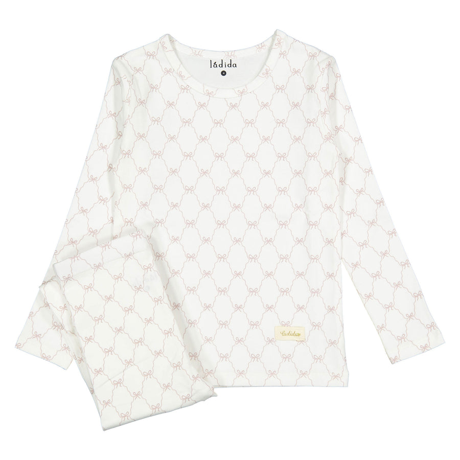 Ladida Layette Pink Bow Pajamas