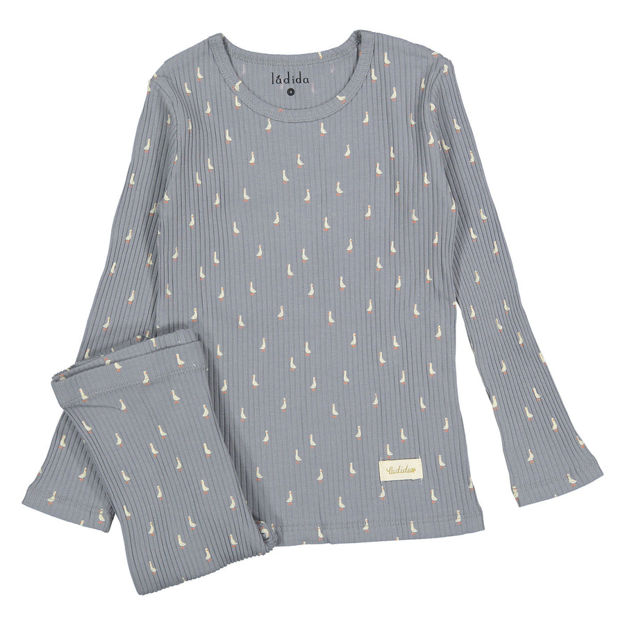 Ladida Layette Blue Goose Pajamas