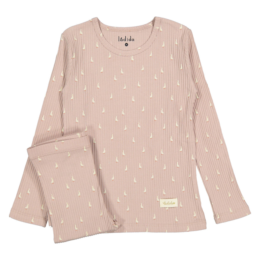 Ladida Layette Pink Goose Pajamas