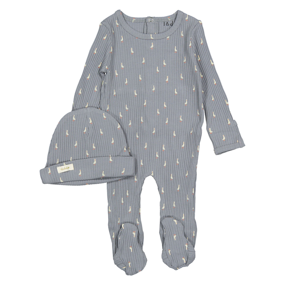 Ladida Layette Blue Goose Footie+ Hat