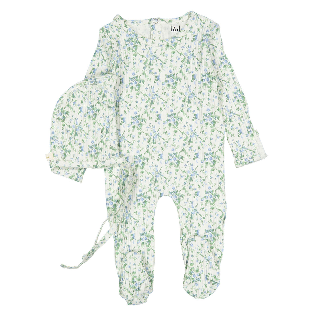Ladida Layette Sky Bellflower Footie+ Bonnet
