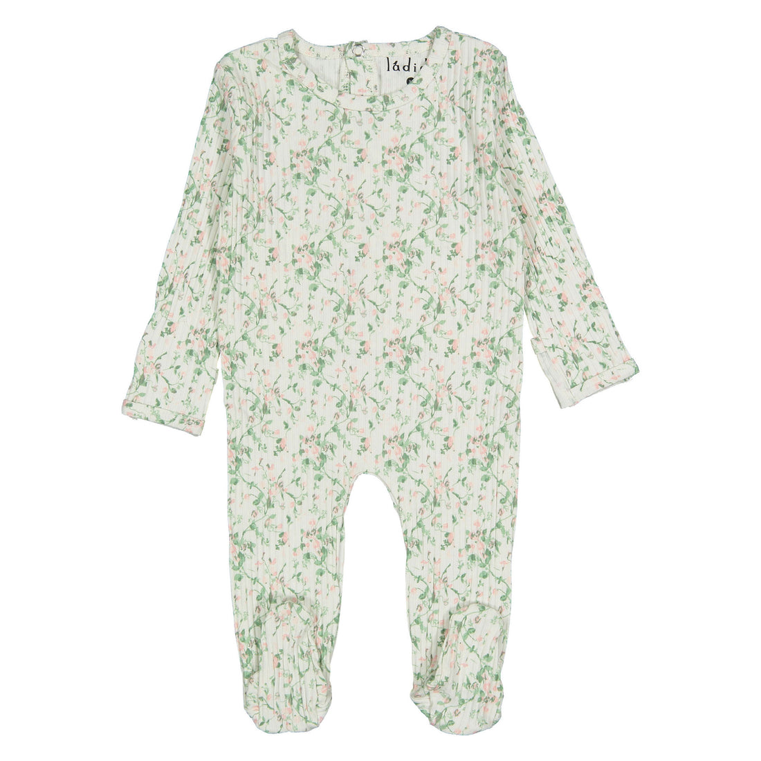 Ladida Layette Blush Bellflower Footie