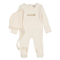 Ladida Layette Rose Bebe Footie+ Bonnet