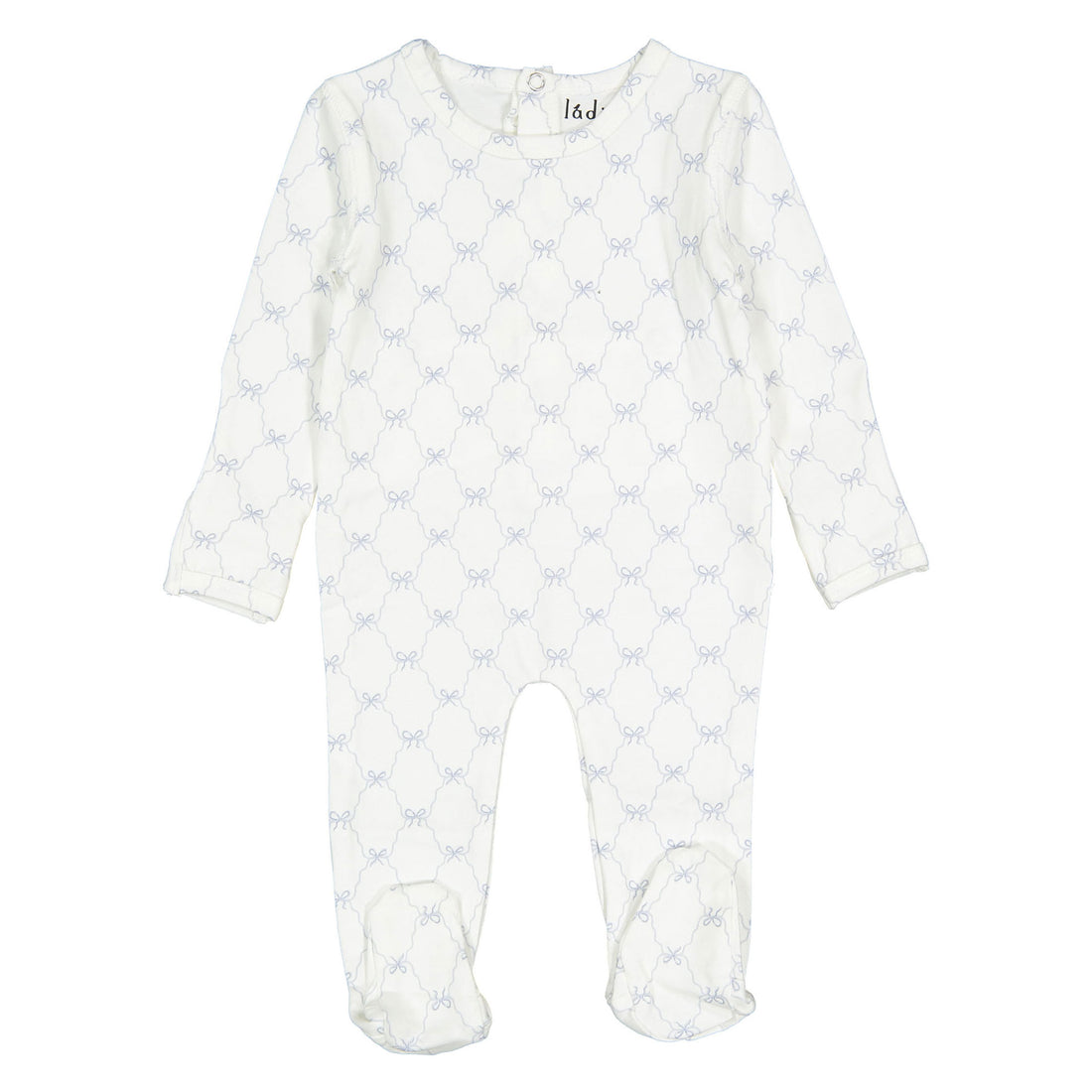Ladida Layette Blue Bow Footie