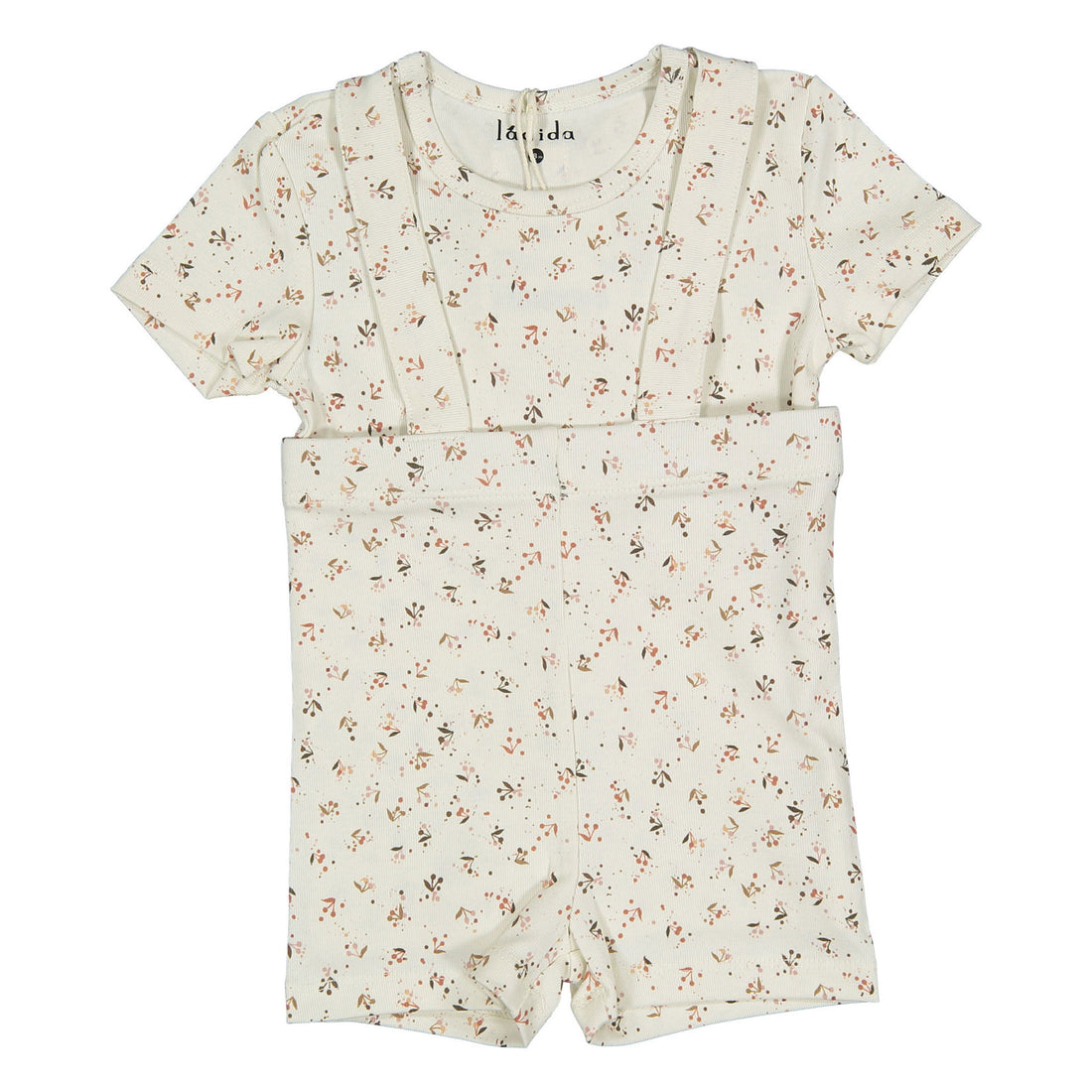 Ladida Layette Mauve Cherry Suspender Set
