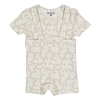 Ladida Layette Pink Vintage Vine Suspender Set