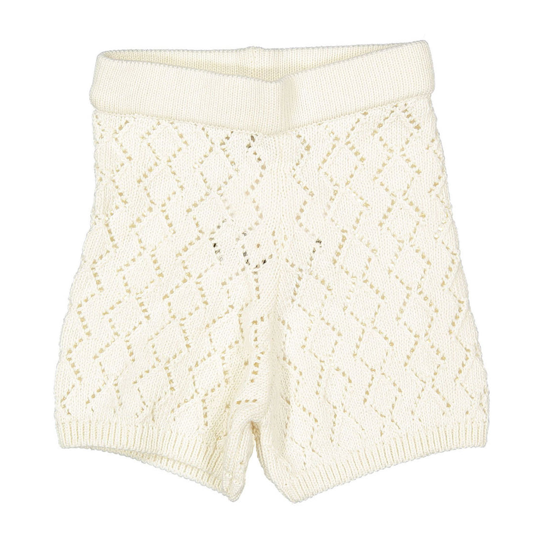 Birinit Ivory Openwork Shorts