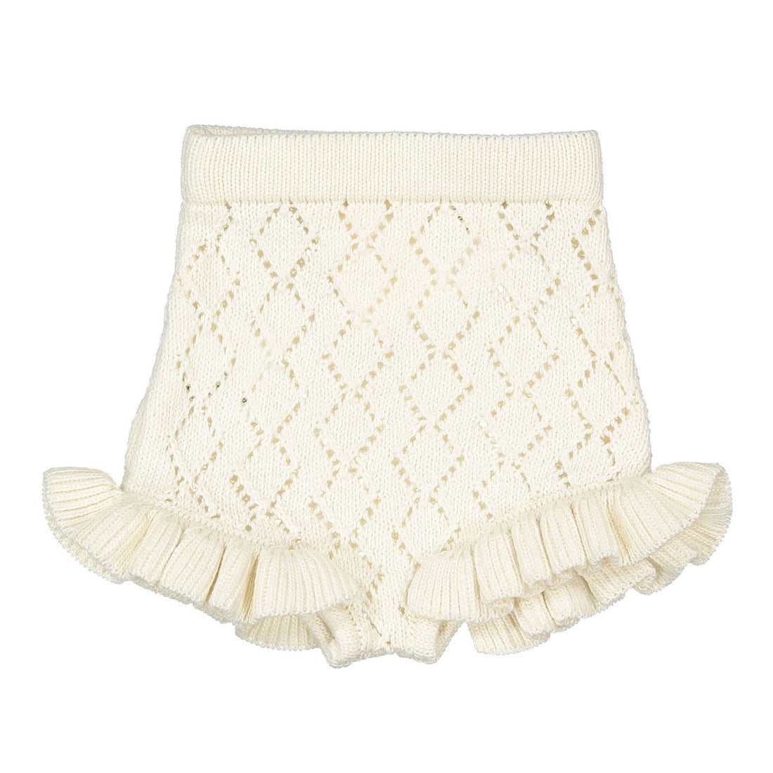 Birinit Ivory Openwork Bloomer Shorts
