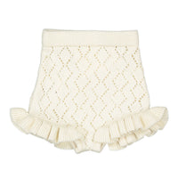 Birinit Ivory Openwork Bloomer Shorts