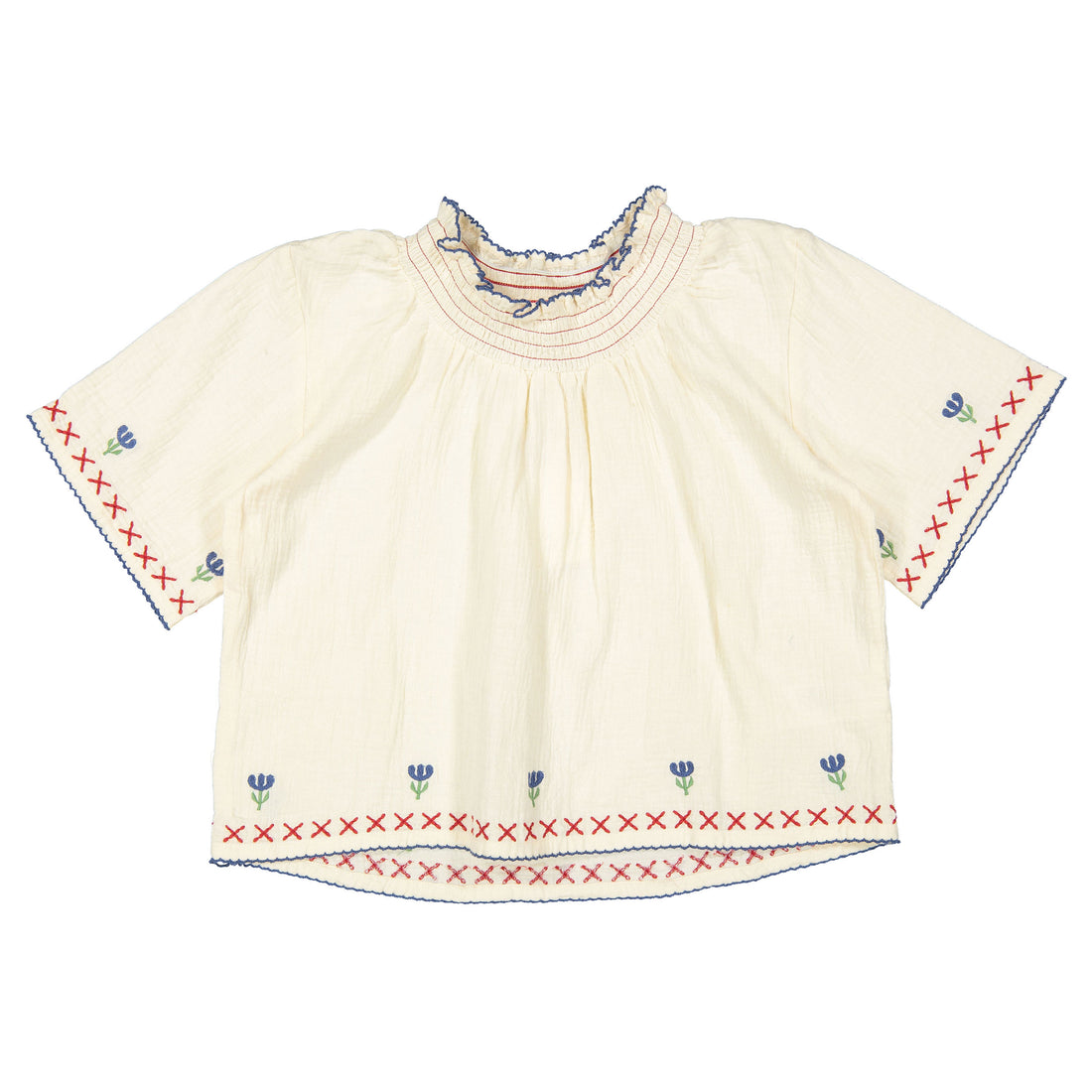 Birinit Tulipano Embroidered Blouse