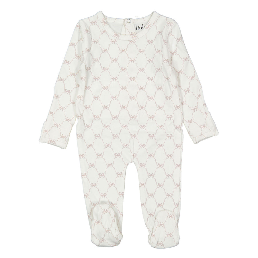 Ladida Layette Pink Bow Footie
