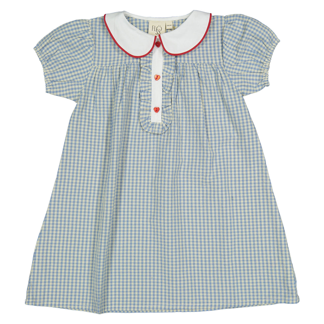 Floss Blue/Soft White Gingham River Dress