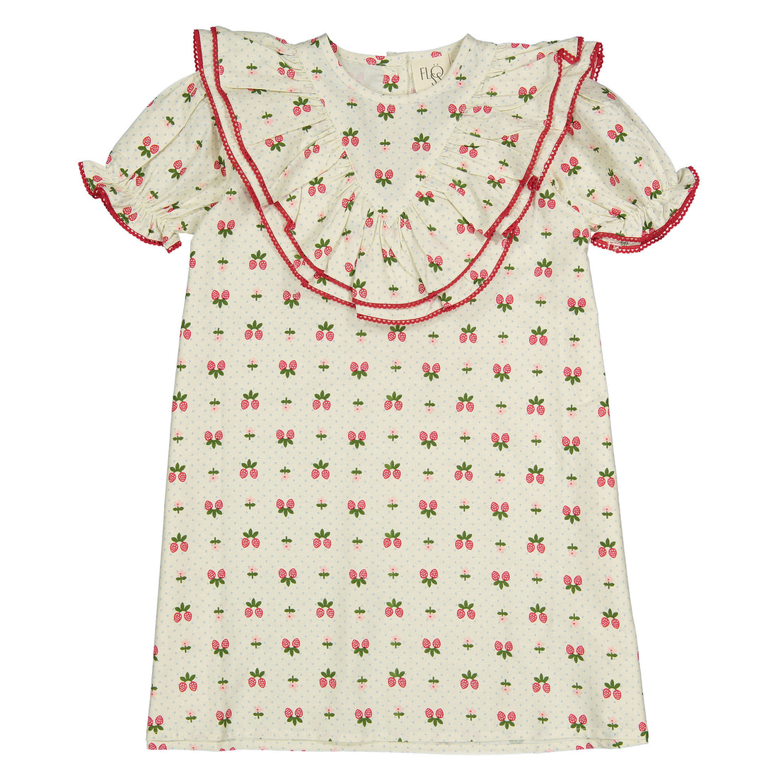 Floss Soft White Berry Sofia Dress