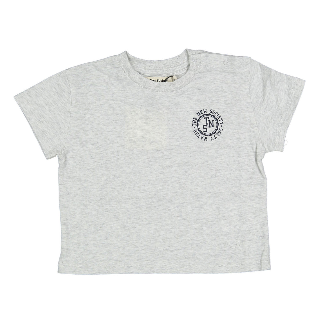 The New Society Grey Melange Reine Special Baby Tee