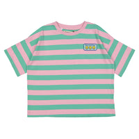 The New Society Hibiscus Stripes Smiley T-Shirt