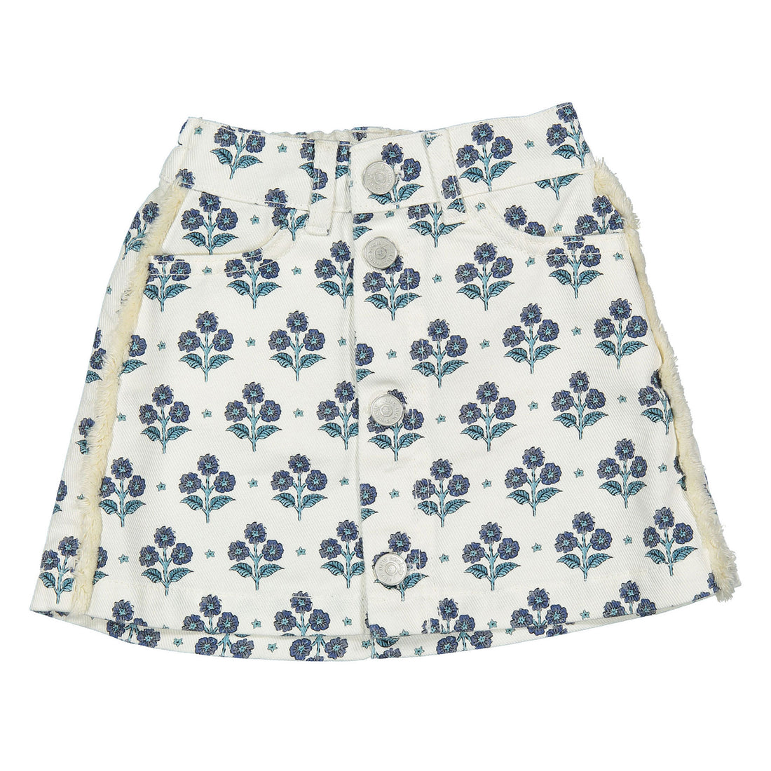 The New Society Hyacinth Print Leros Skirt