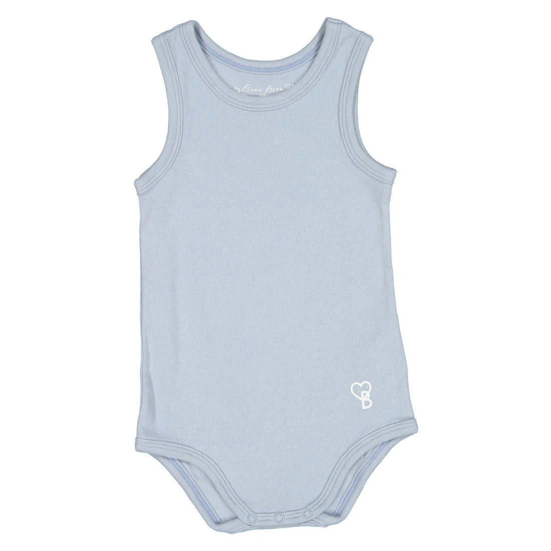 Bene Bene Powder Blue Baby Organic Boy Under Bodysuit