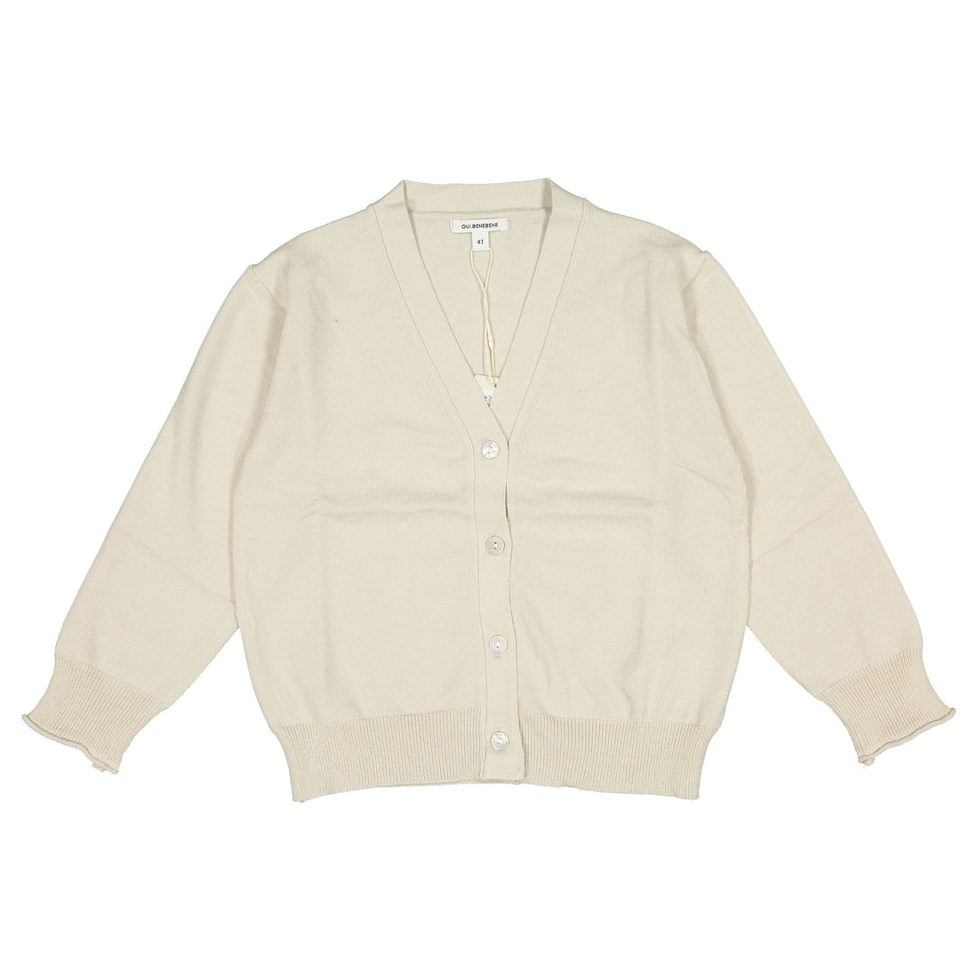 Bene Bene Ecru Blythe Knit Cardigan