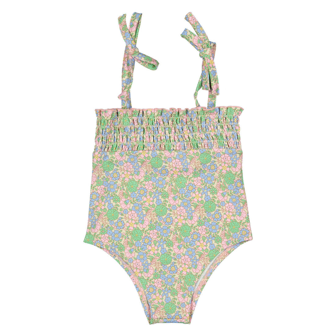 Bonton Pink Vintage Flower Swimsuit