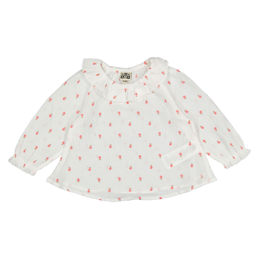 Bonton Ecru Solane Baby Blouse
