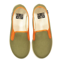 Bonton Kaki Green John Smoking Flats