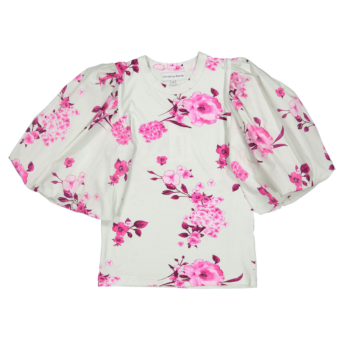 Christina Rohde Mint Floral Blouse